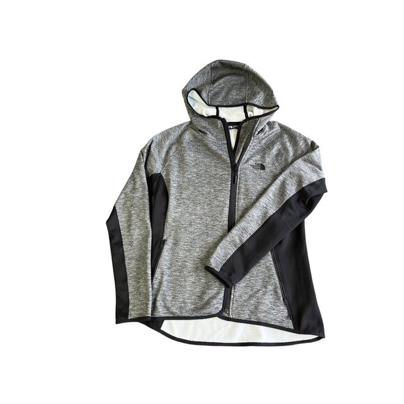 The North Face Womens Full-Zip Gray Hoodie Jacket Size L - Picture 2 of 12